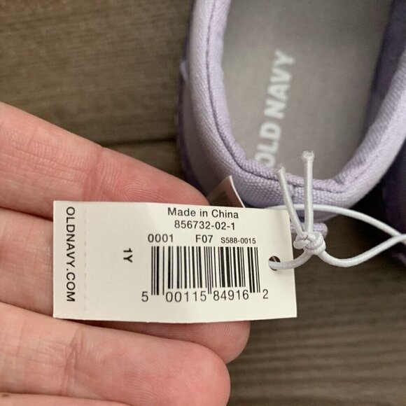 Old Navy Girl Slip On Sneakers Size 1 Little Kid - Picture 5 of 10